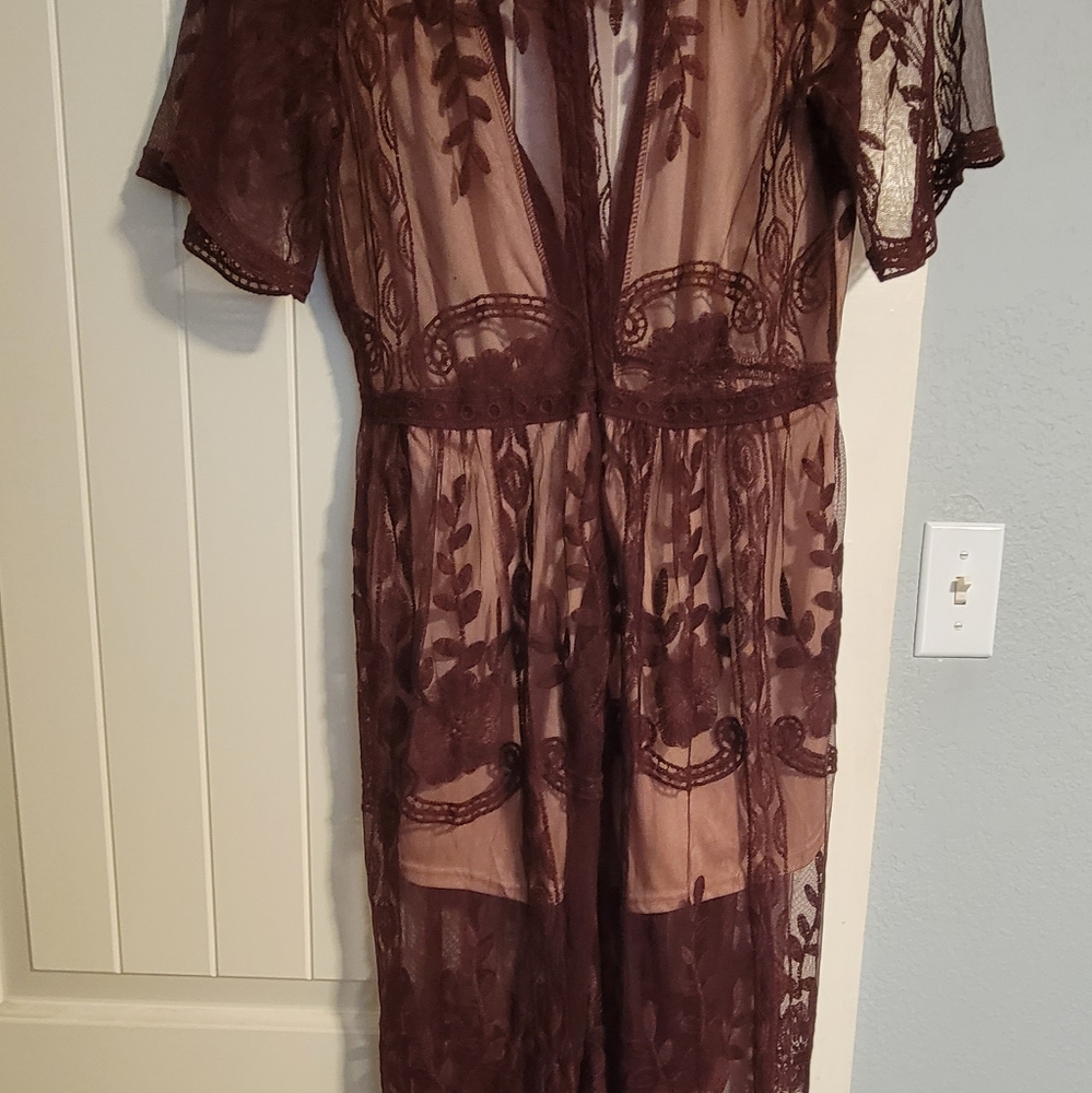 Haute Monde lace romper dress